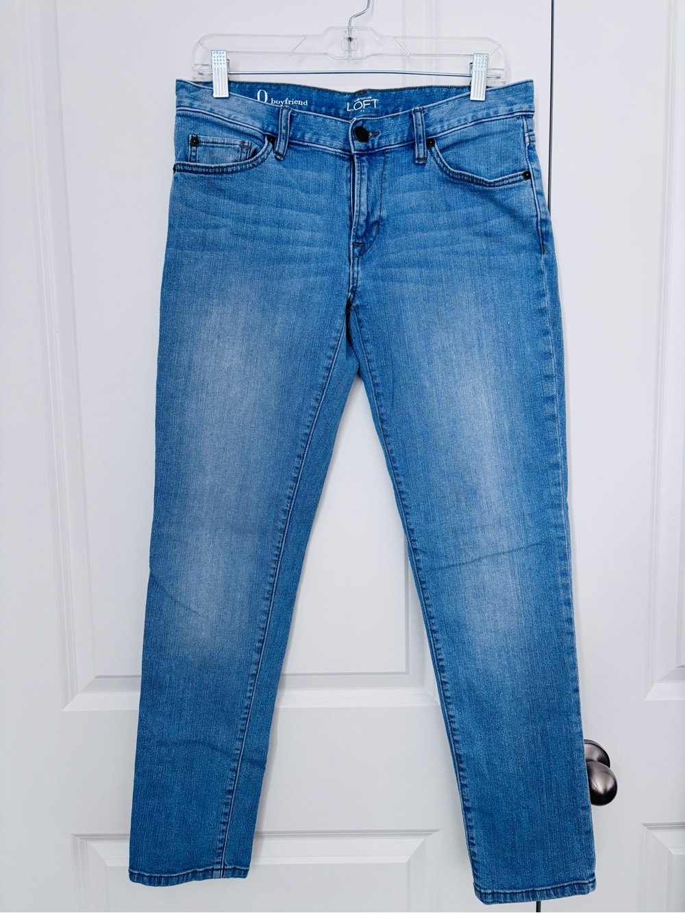 LOFT Women's Medium Blue Boyfriend-fit Jeans